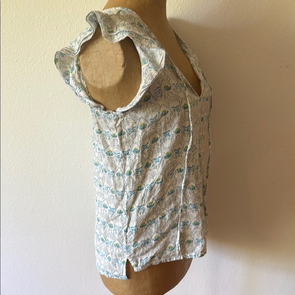 Roberta Roller Rabbit sz XS floral print batik style blouse top great condition - Picture 6 of 8